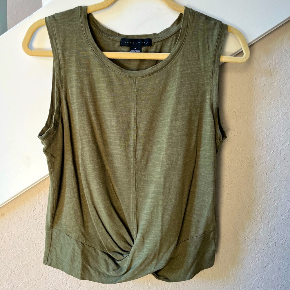Sanctuary Green Tank Top